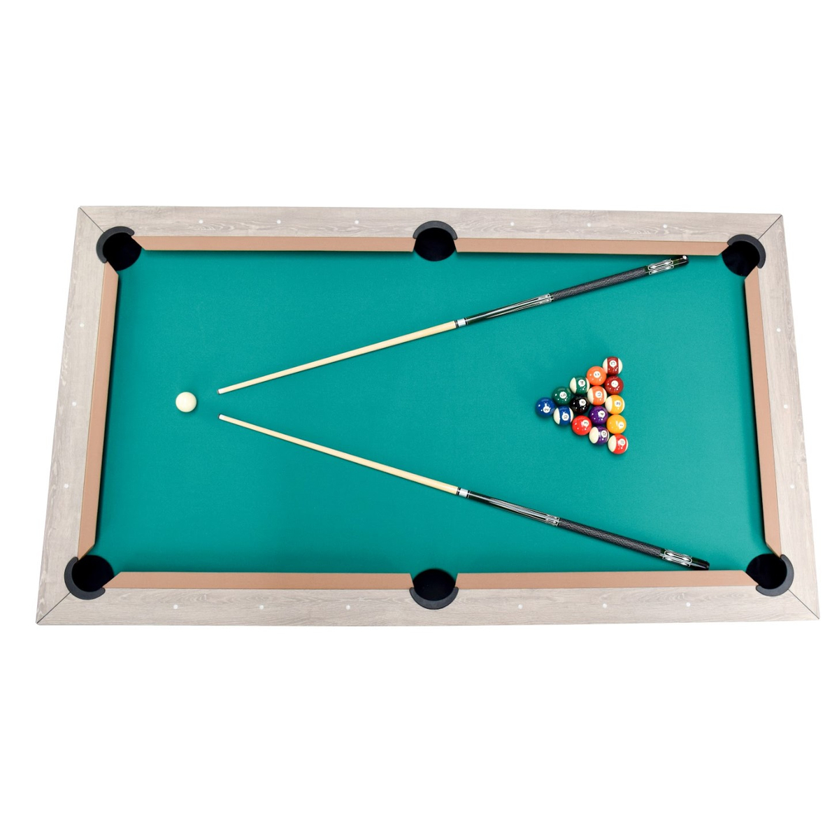 North Essence Wit / Eik 7FT Combi Pooltafel / Eettafel