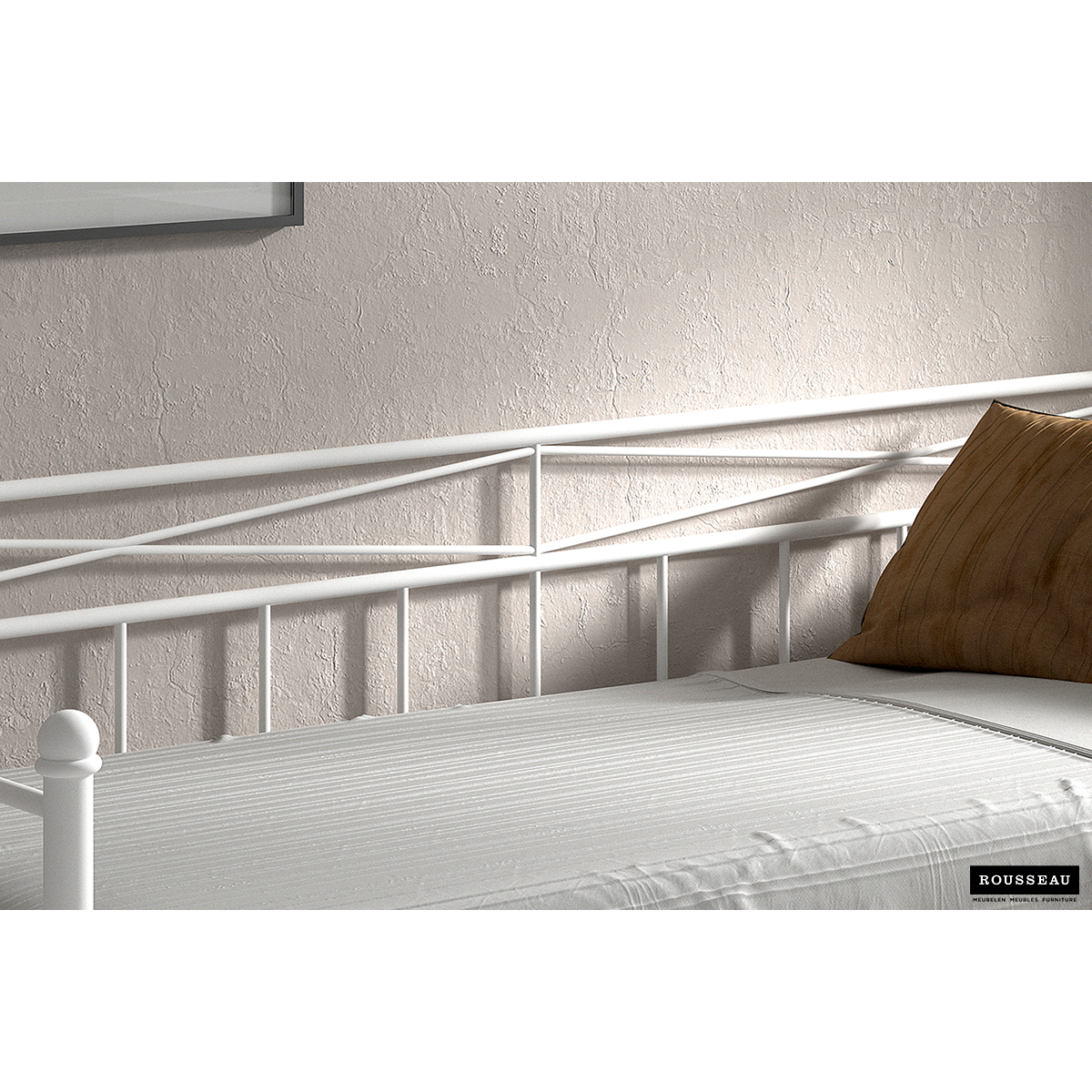 Bedzetel 'Sablo' Wit 90x200 Met Lattenbodem