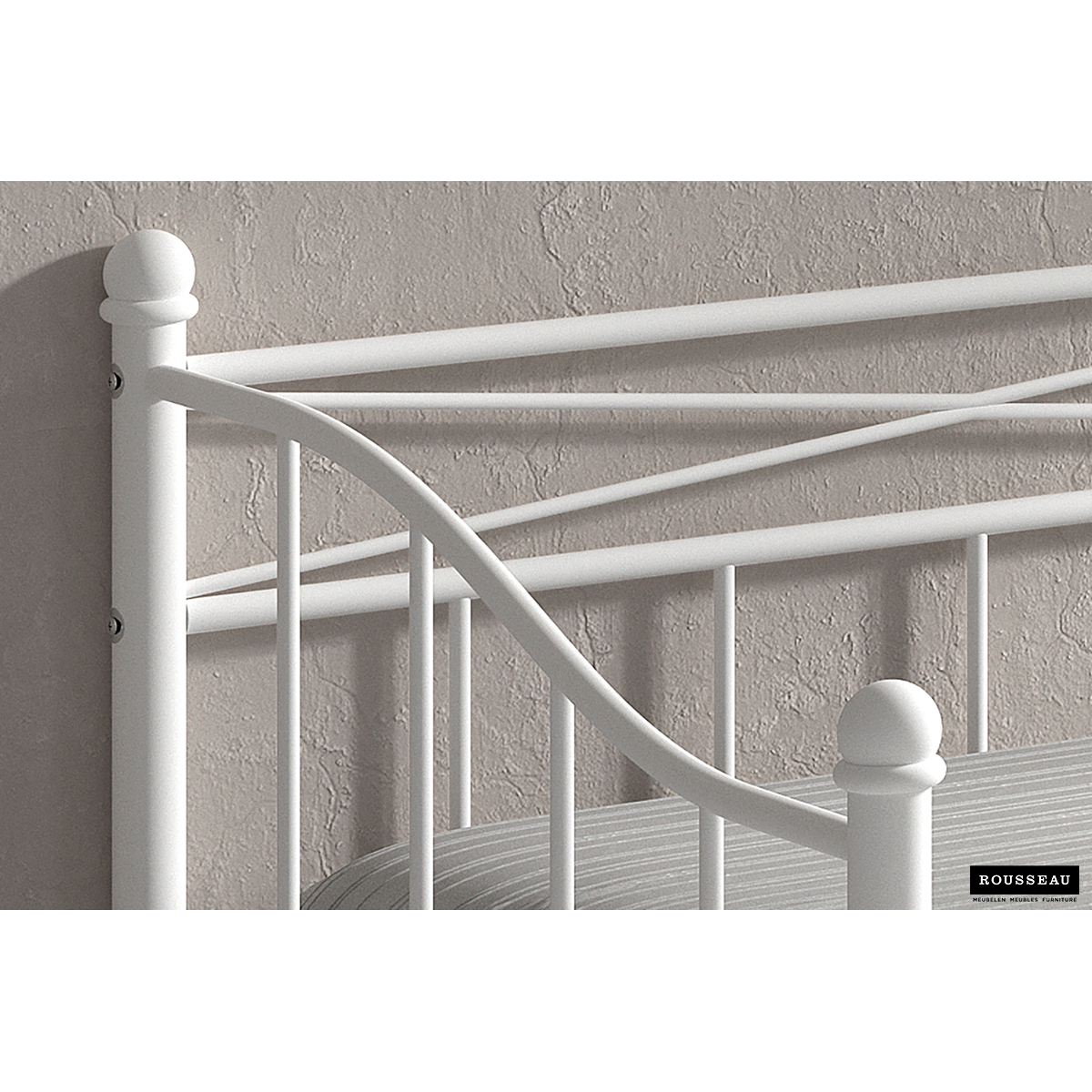 Bedzetel 'Sablo' Wit 90x200 Met Lattenbodem