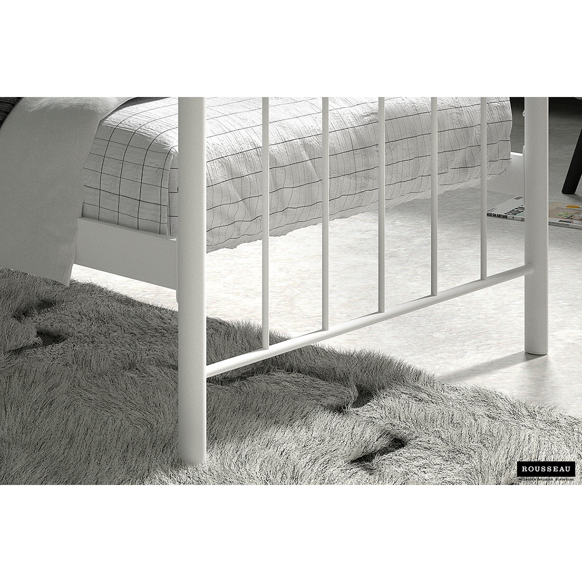 Bed 'Sacha' Wit 90x200 Met Lattenbodem