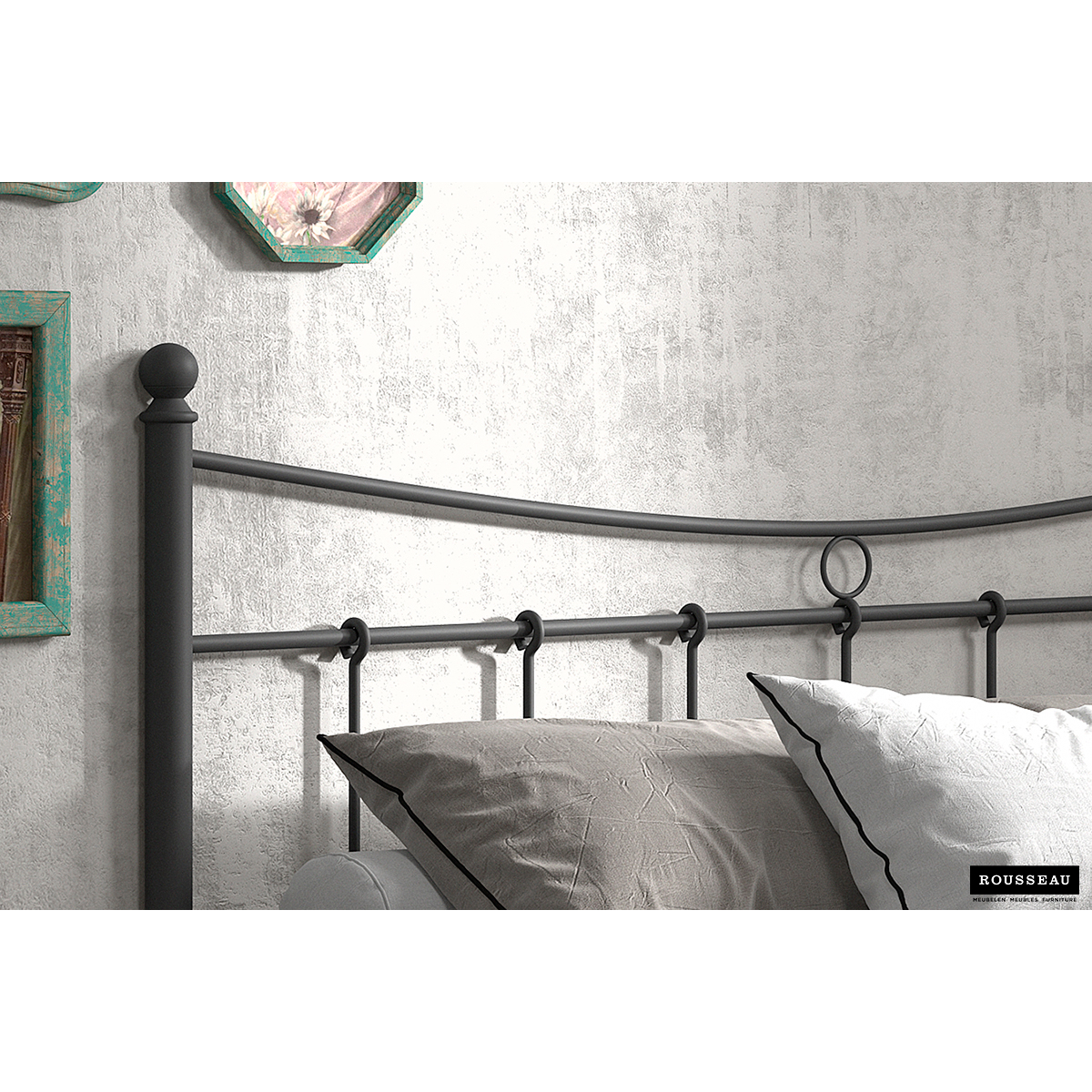 Bed 'Sacha' Zwart 160x200 Met Lattenbodem