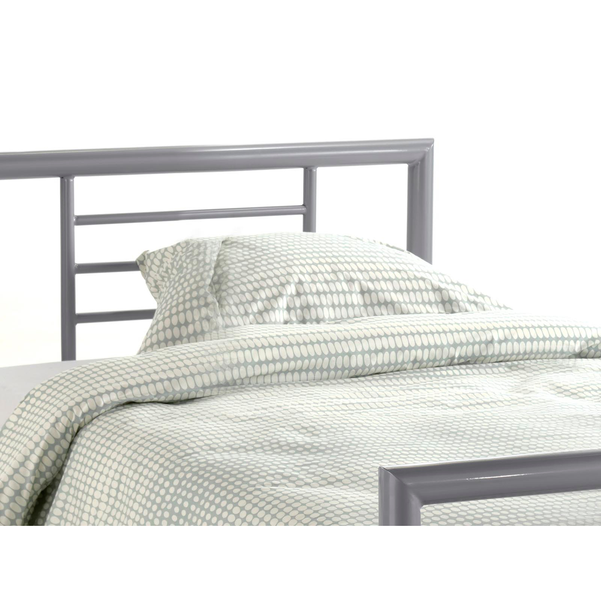 Bed 'Sandro' Grijs 90x200 Met Lattenbodem