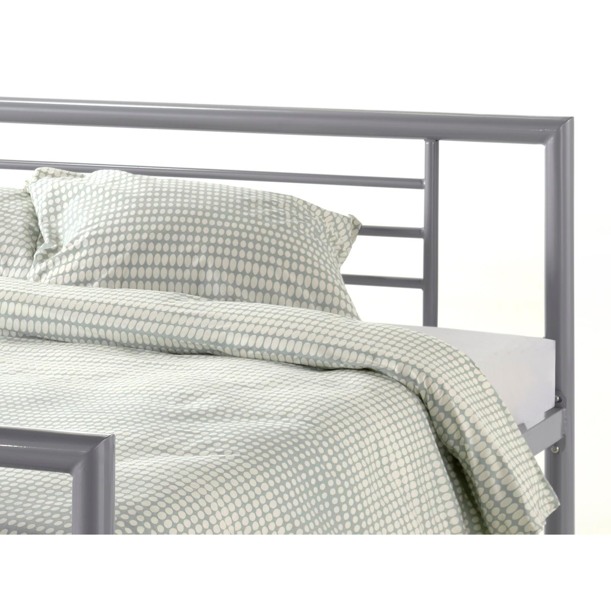 Bed 'Sandro' Grijs 140x200 Met Lattenbodem 
