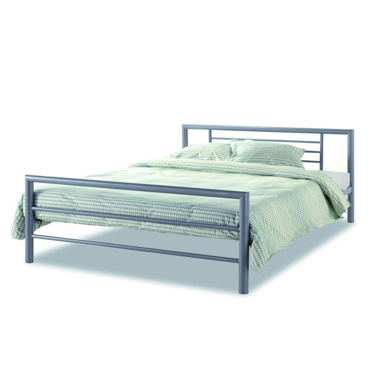 Bed 'Sandro' Grijs 160x200 Met Lattenbodem