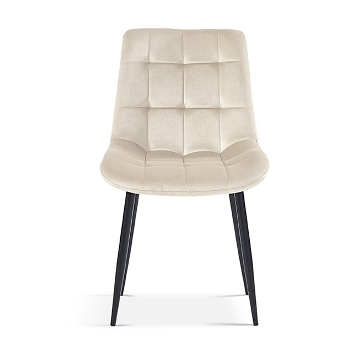 Interiax Eetkamerstoel Lucy Fluweel Beige