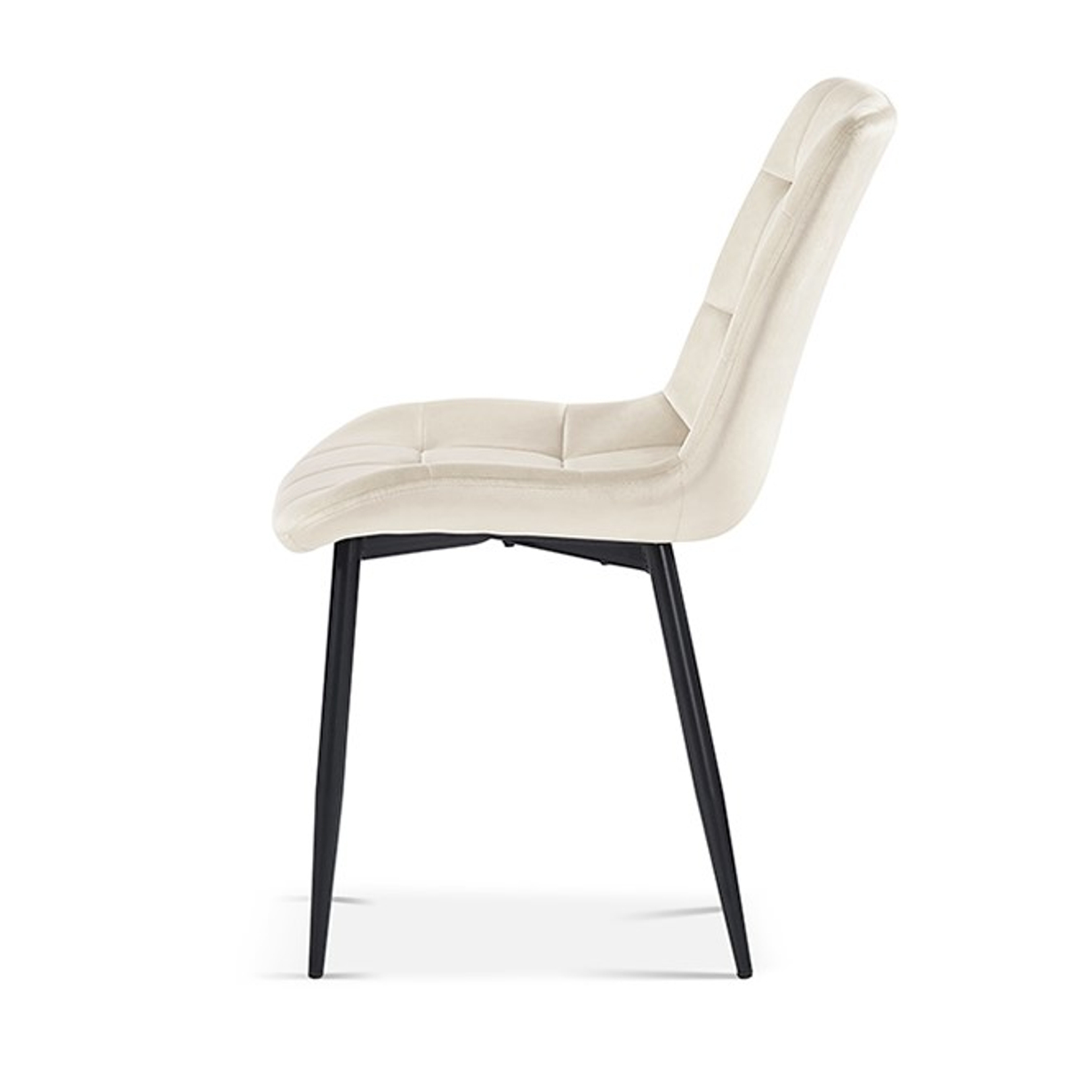 Interiax Eetkamerstoel Lucy Fluweel Beige