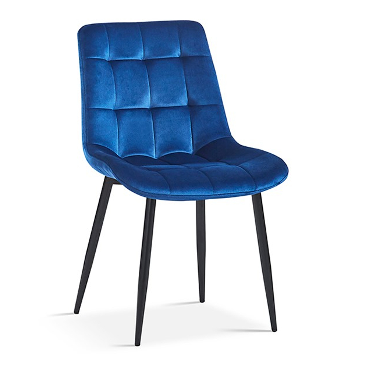 Interiax Chaise de salle à manger Lucy Velvet Blue