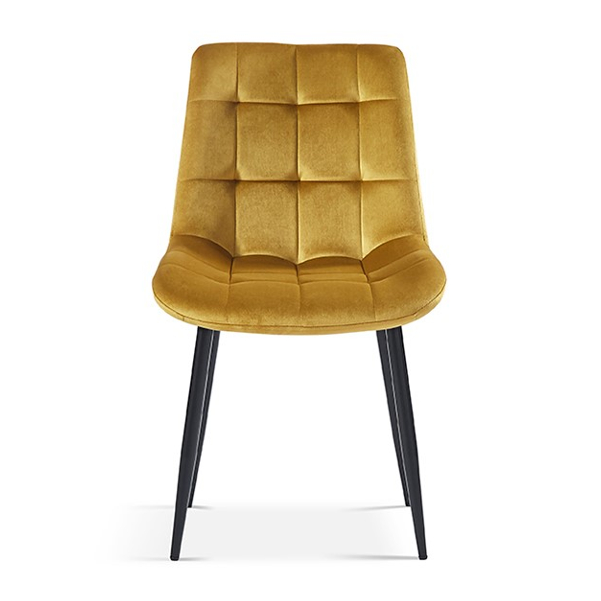Interiax Chaise de salle à manger Lucy Velvet Gold