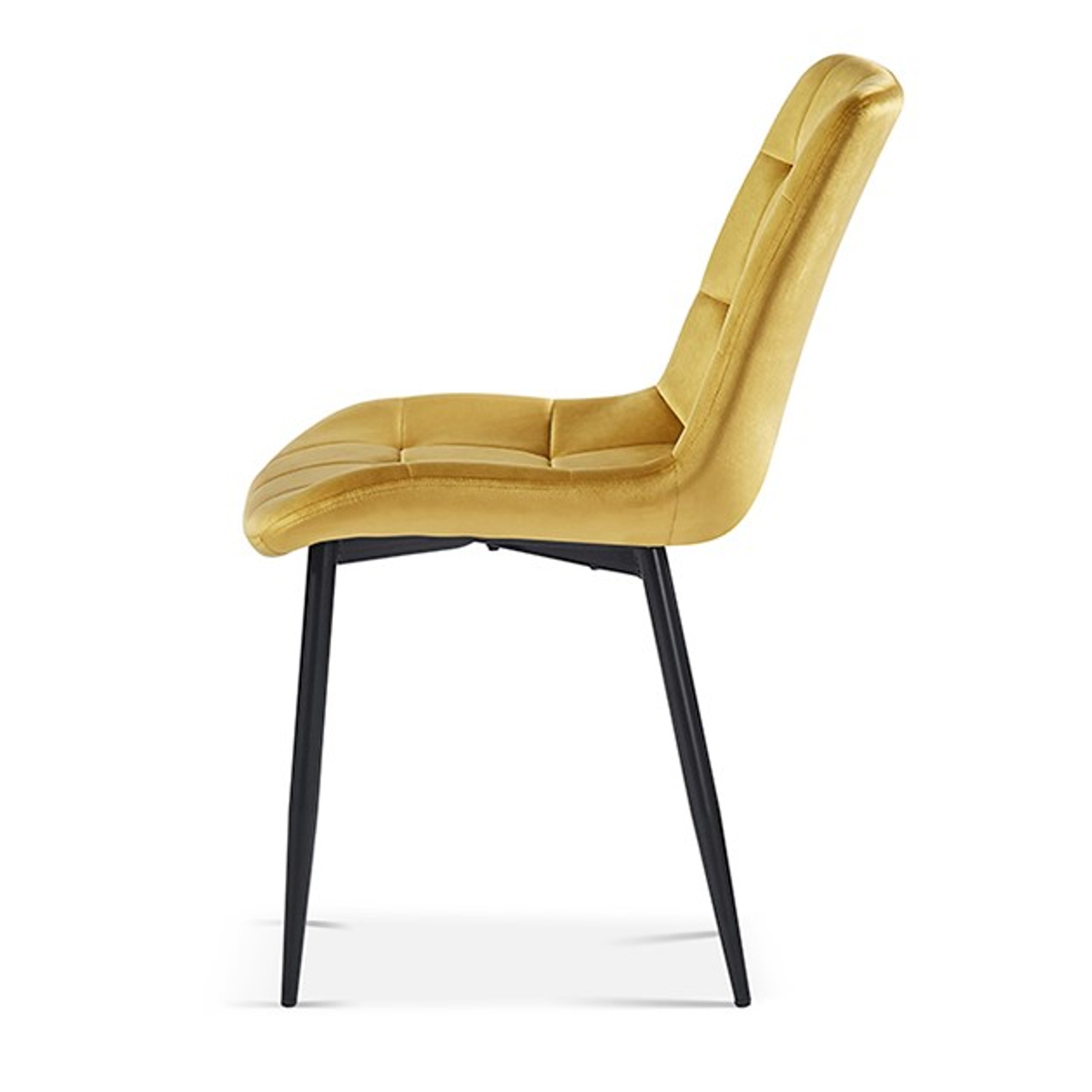 Interiax Chaise de salle à manger Lucy Velvet Gold