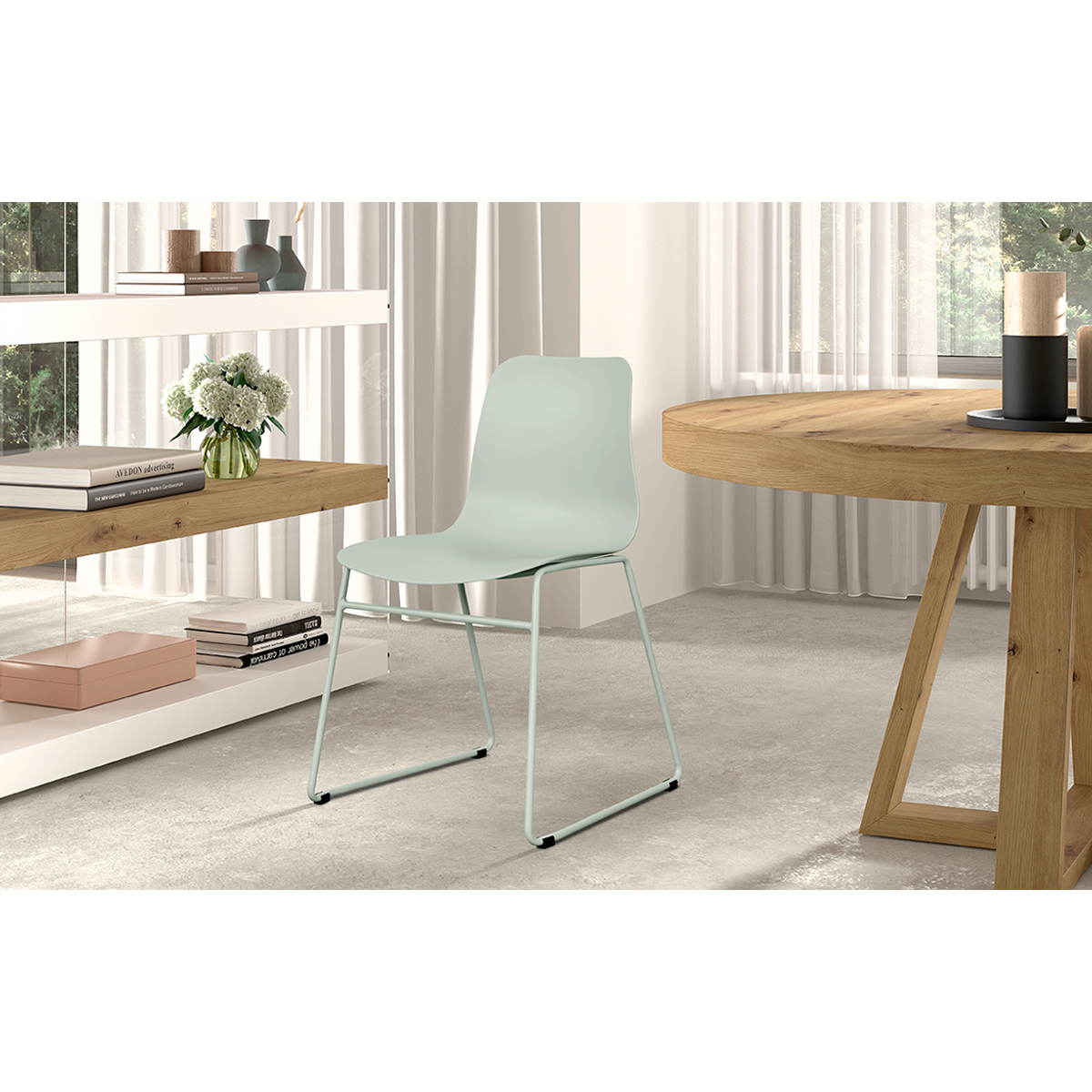 Interiax Eetkamerstoel June PP Groen