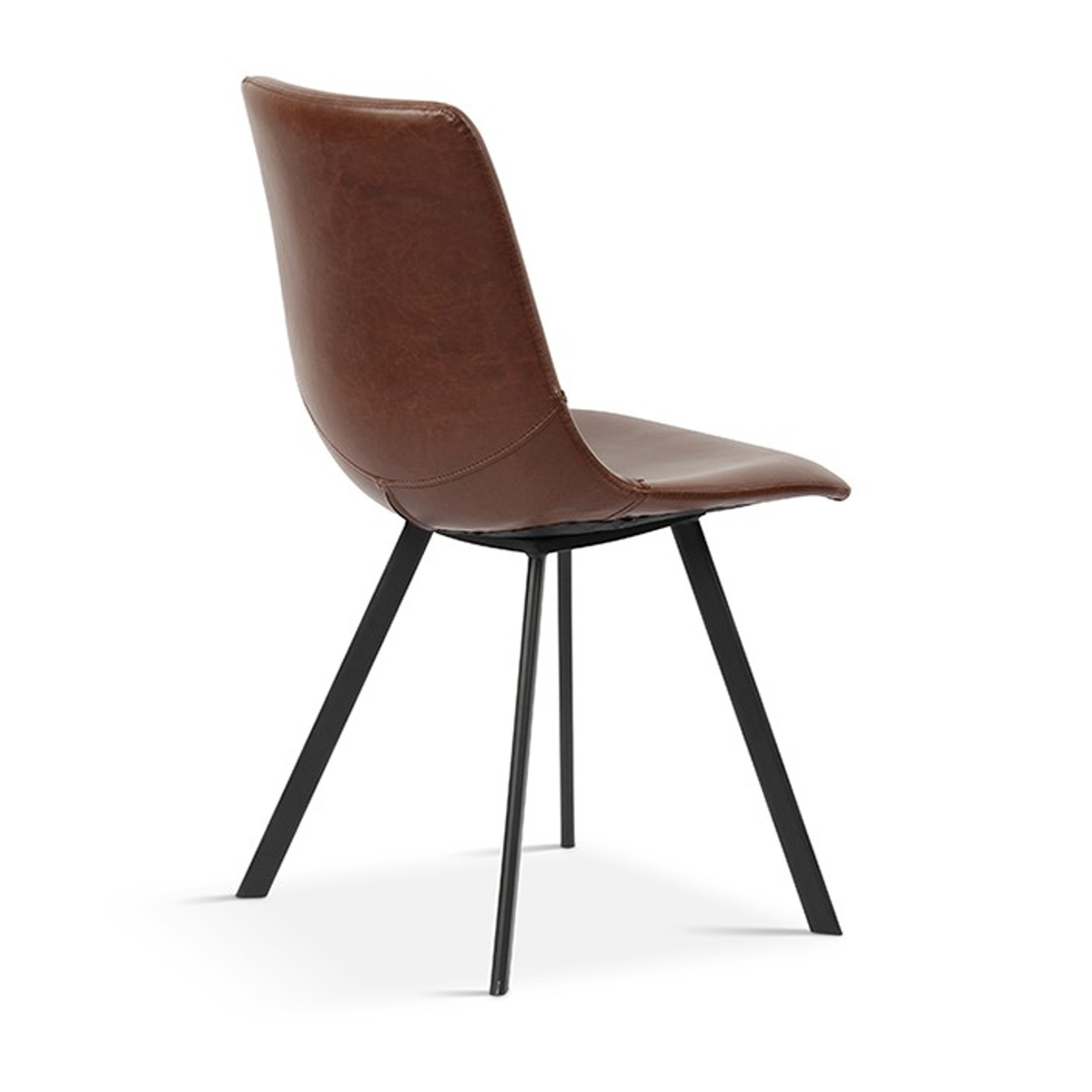 Interiax Chaise de salle à manger Cilou PU Brown