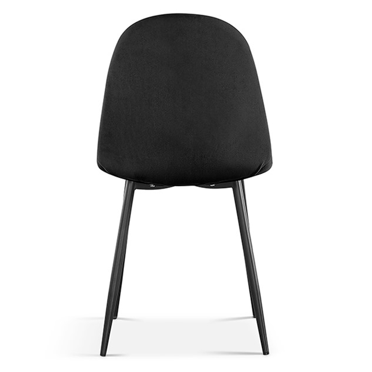 Interiax Eetkamerstoel Lou Fluweel Zwart