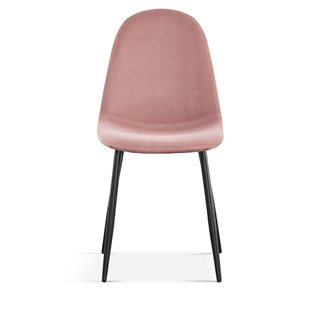 Interiax Chaise de salle à manger Lou Velvet Pink