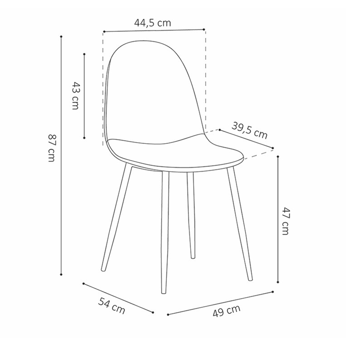 Interiax Chaise de salle à manger Lou Velvet Pink