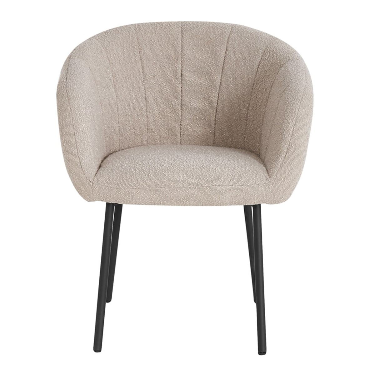 Interiax Chaise de salle à manger 'Alina' Bouclée Beige