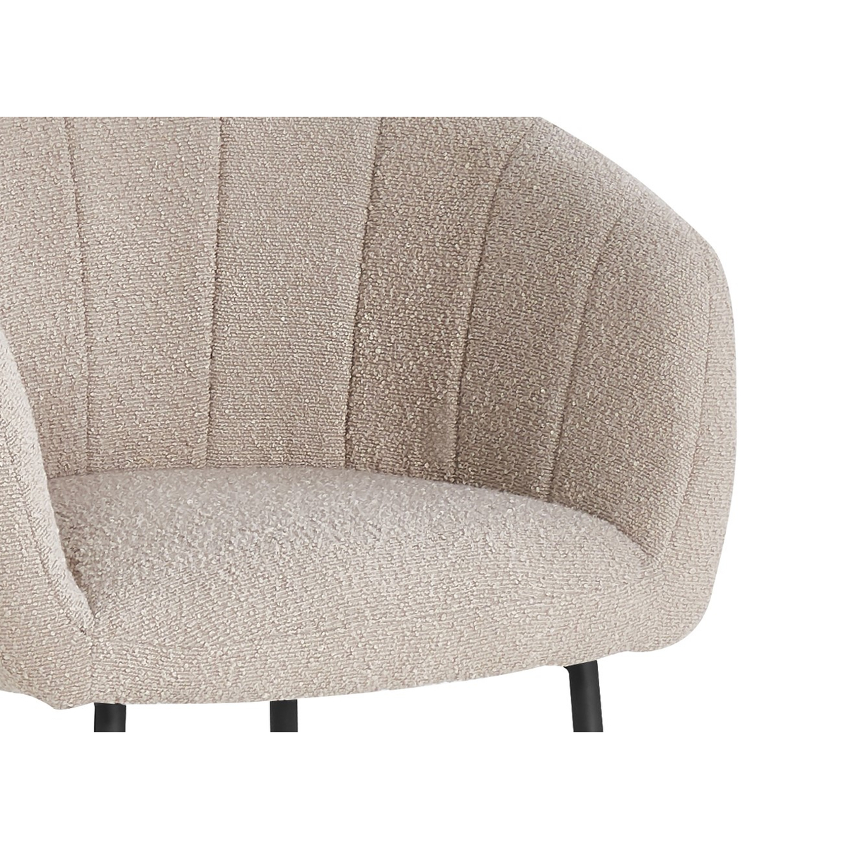 Interiax Chaise de salle à manger 'Alina' Bouclée Beige