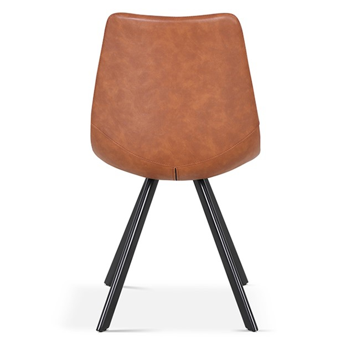 Interiax Eetkamerstoel Anna PU Cognac