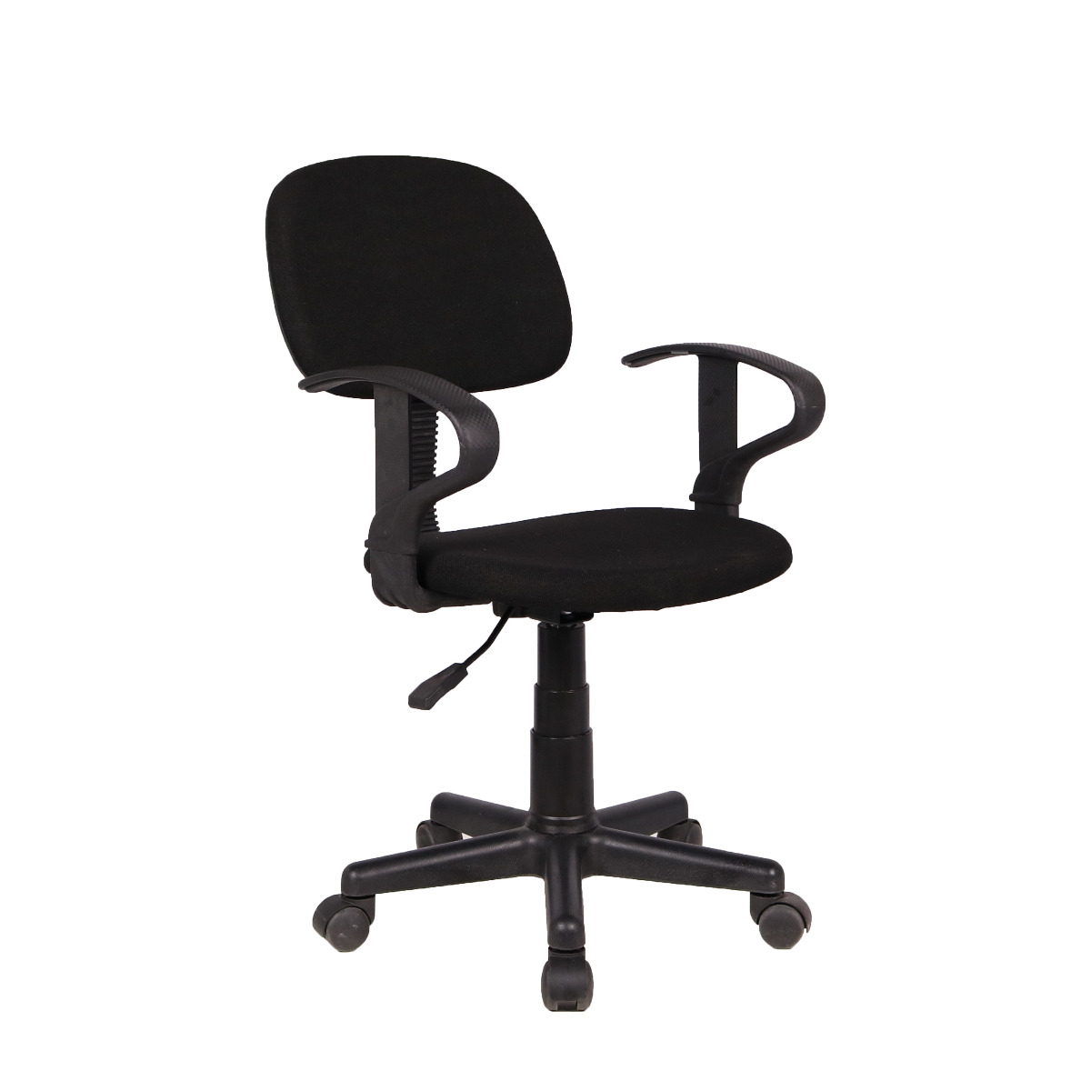 Bureaustoel 'Happy' PU Nylon Zwart