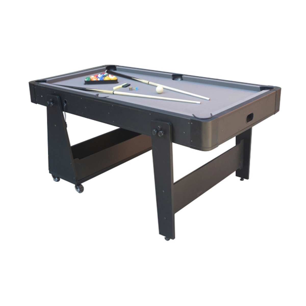 Top Table Airhockey/Pooltafel Twist 2in1 Grey/Black 5FT