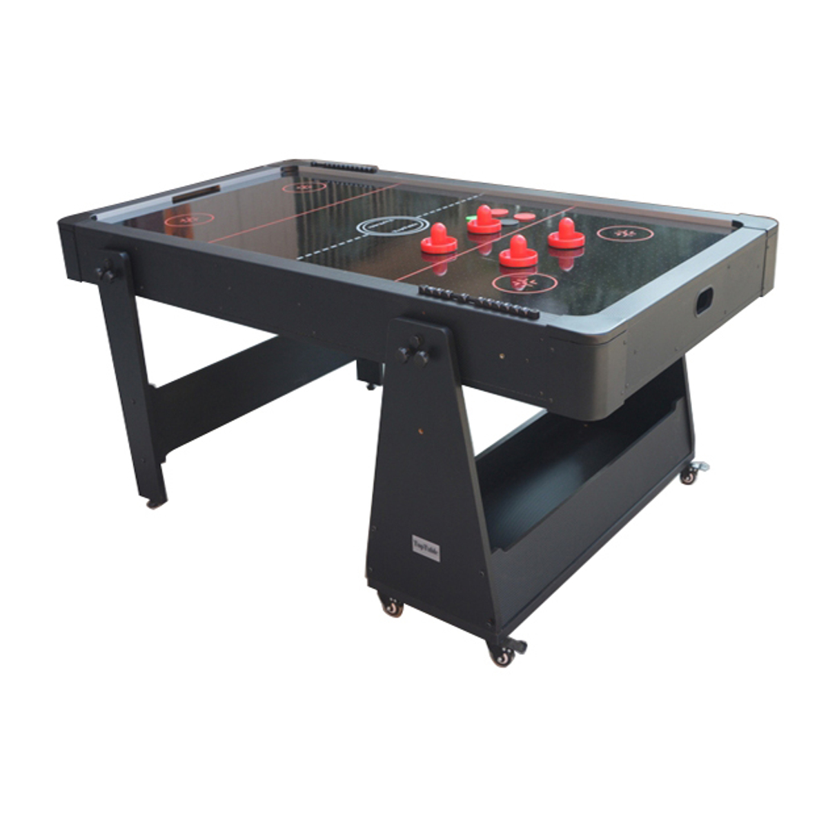 Top Table Airhockey/Pooltafel Twist 2in1 Grey/Black 5FT