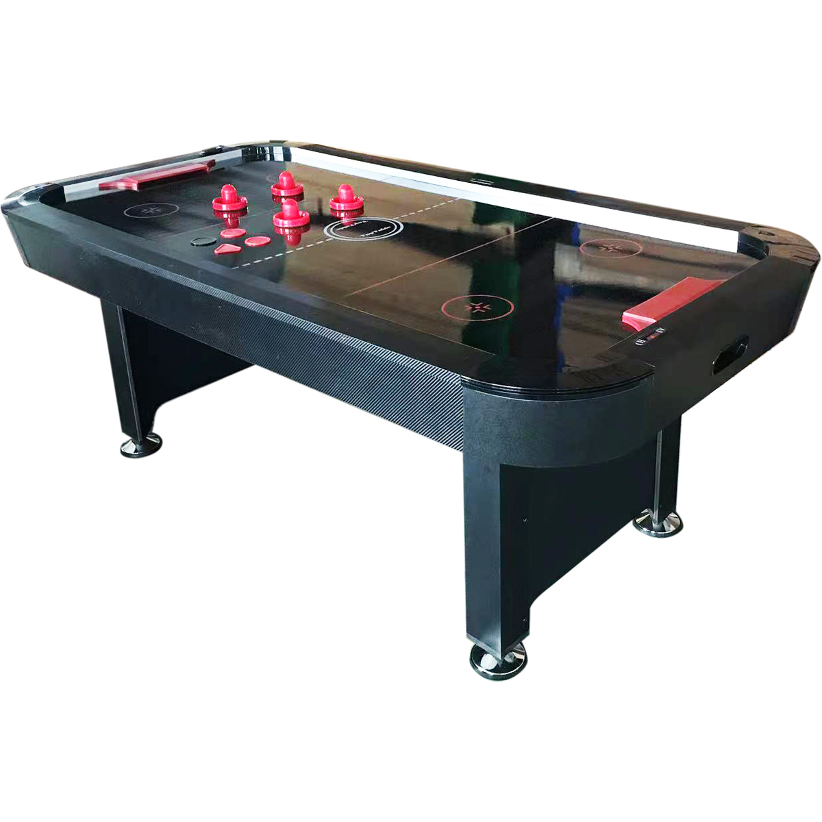 TopTable Airhockey Hurricane Black7ft