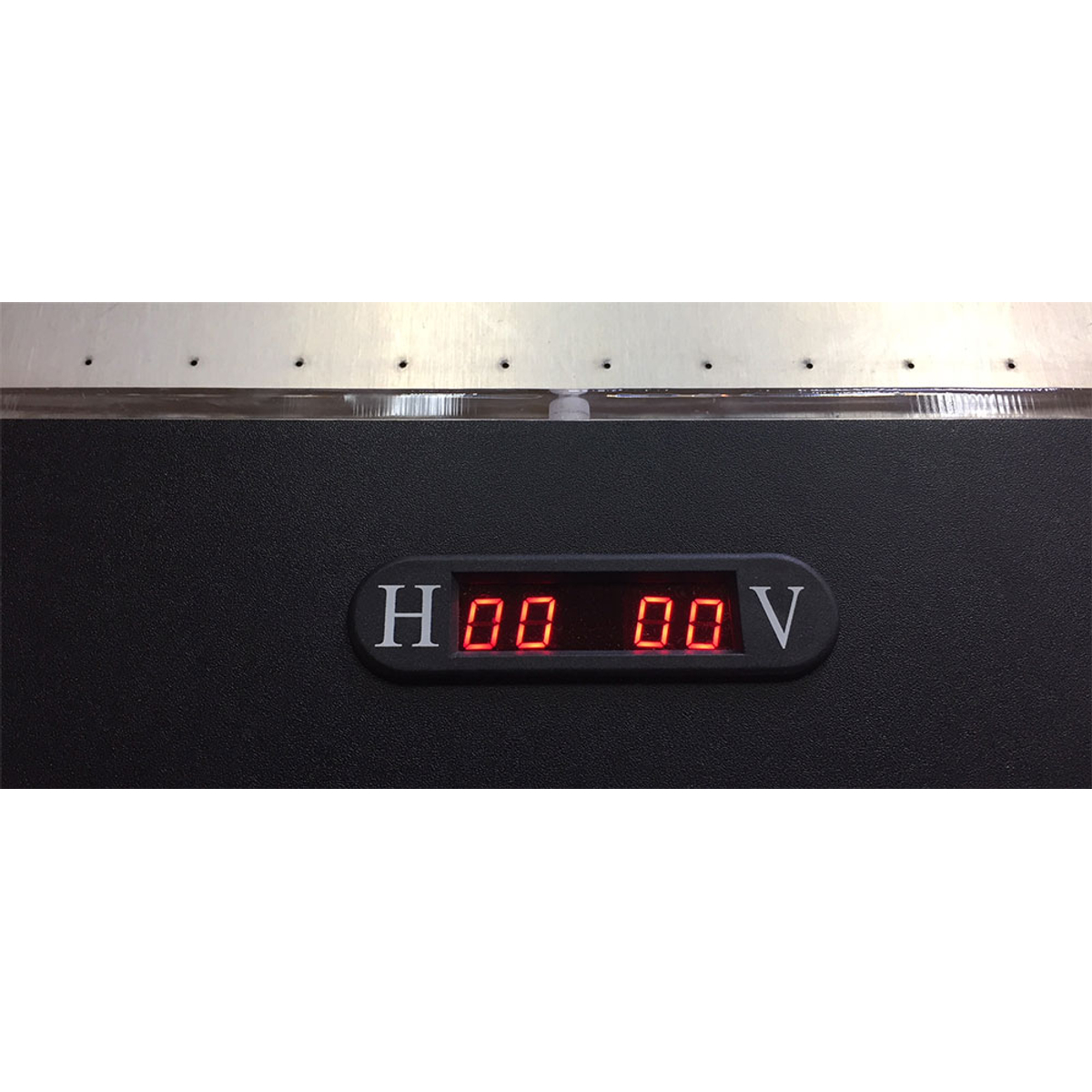 TopTable Fast Flash Steel & Multi LED Airhockeytafel Zwart/RVS 7FT