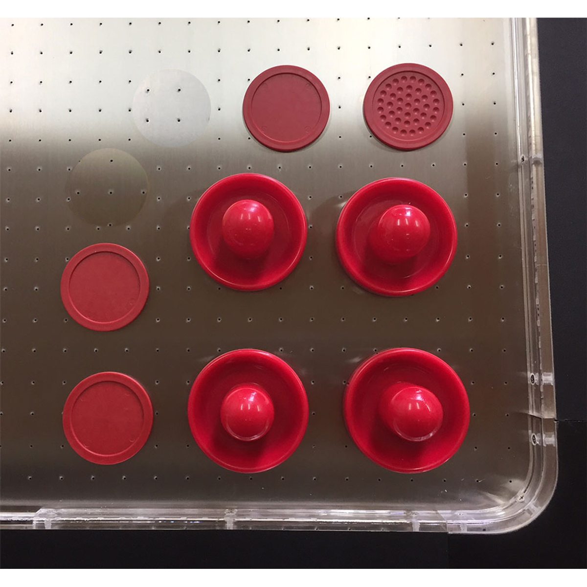 TopTable Fast Flash Steel & Multi LED Airhockeytafel Zwart/RVS 7FT