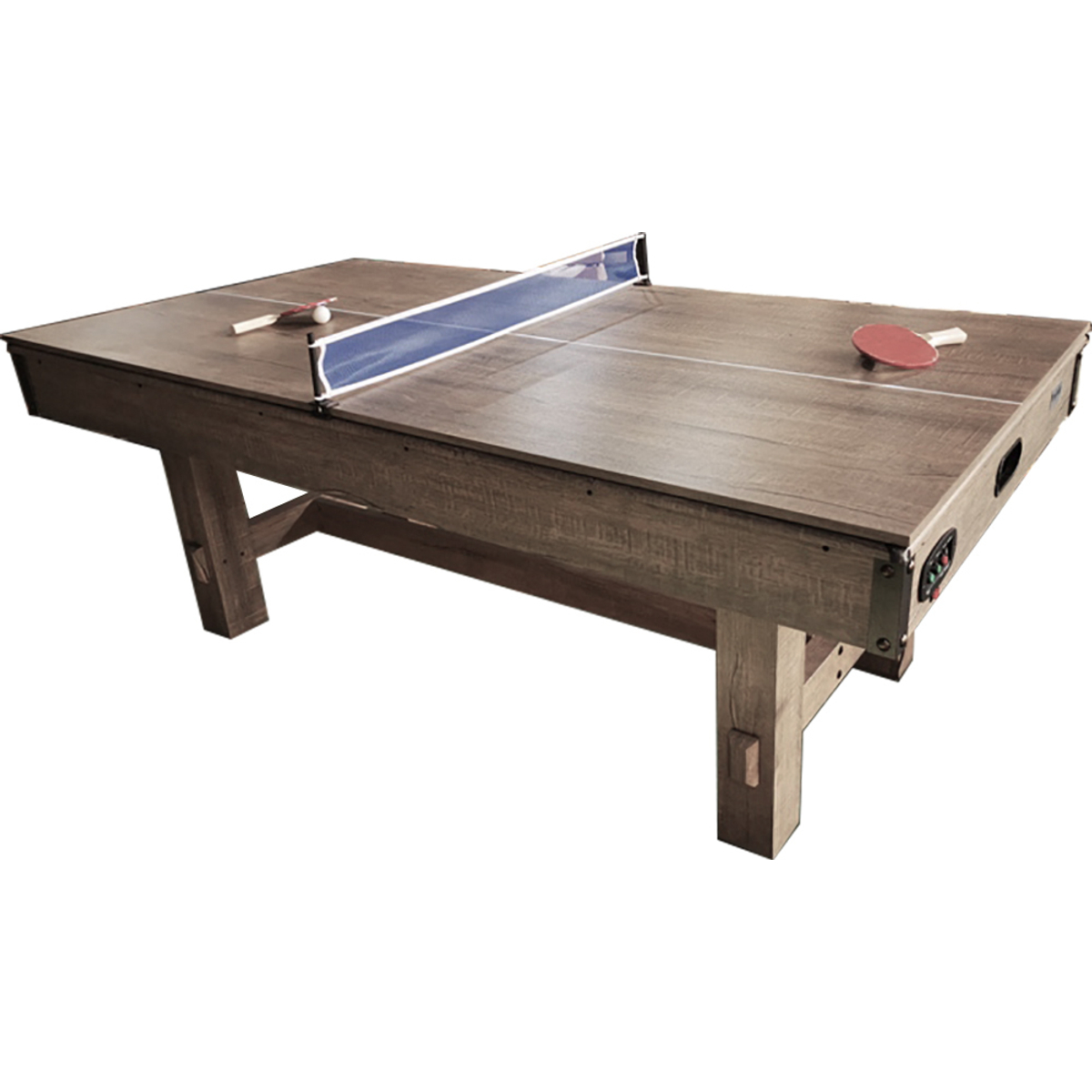 Top Table Dining Airhockeytafel Timber Met Tafeltennis 7FT