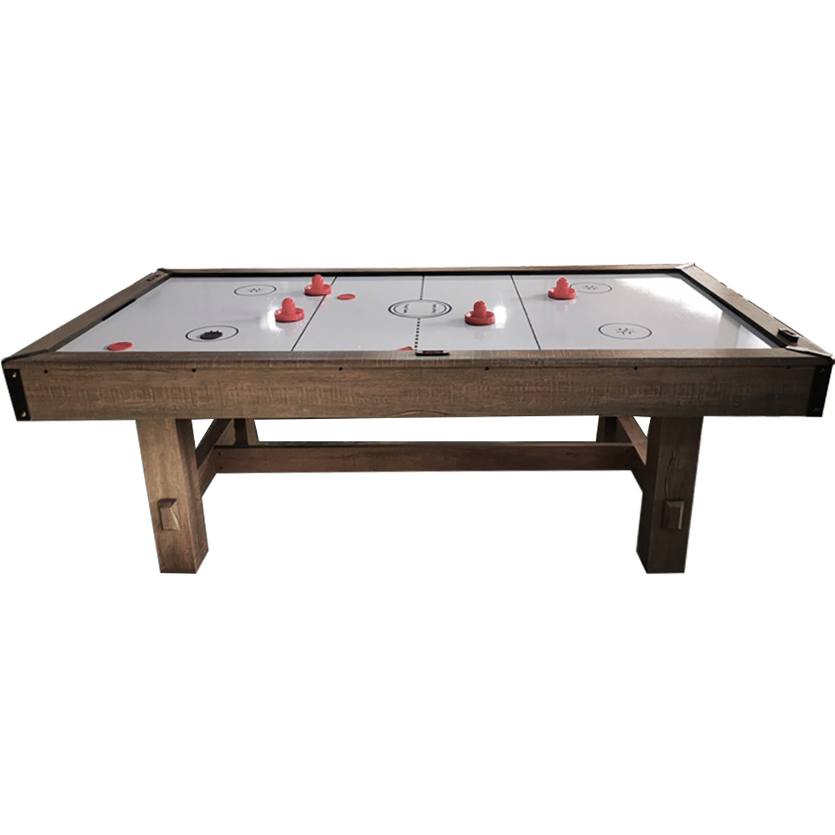 Top Table Dining Airhockey Table Timber With Table Tennis 7FT