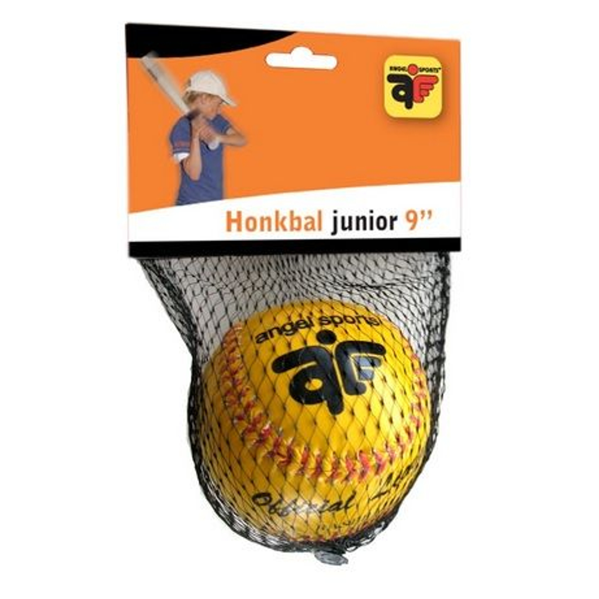 Angel Sports Baseball Junior 9 inch - Geel