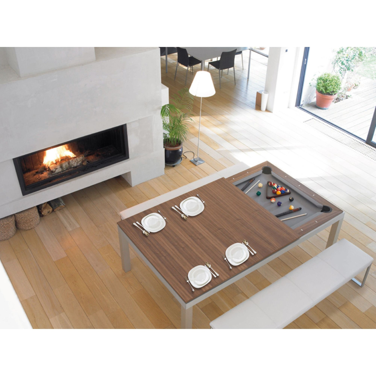 Aramith Fusion Pooltafel Metal Line 7ft