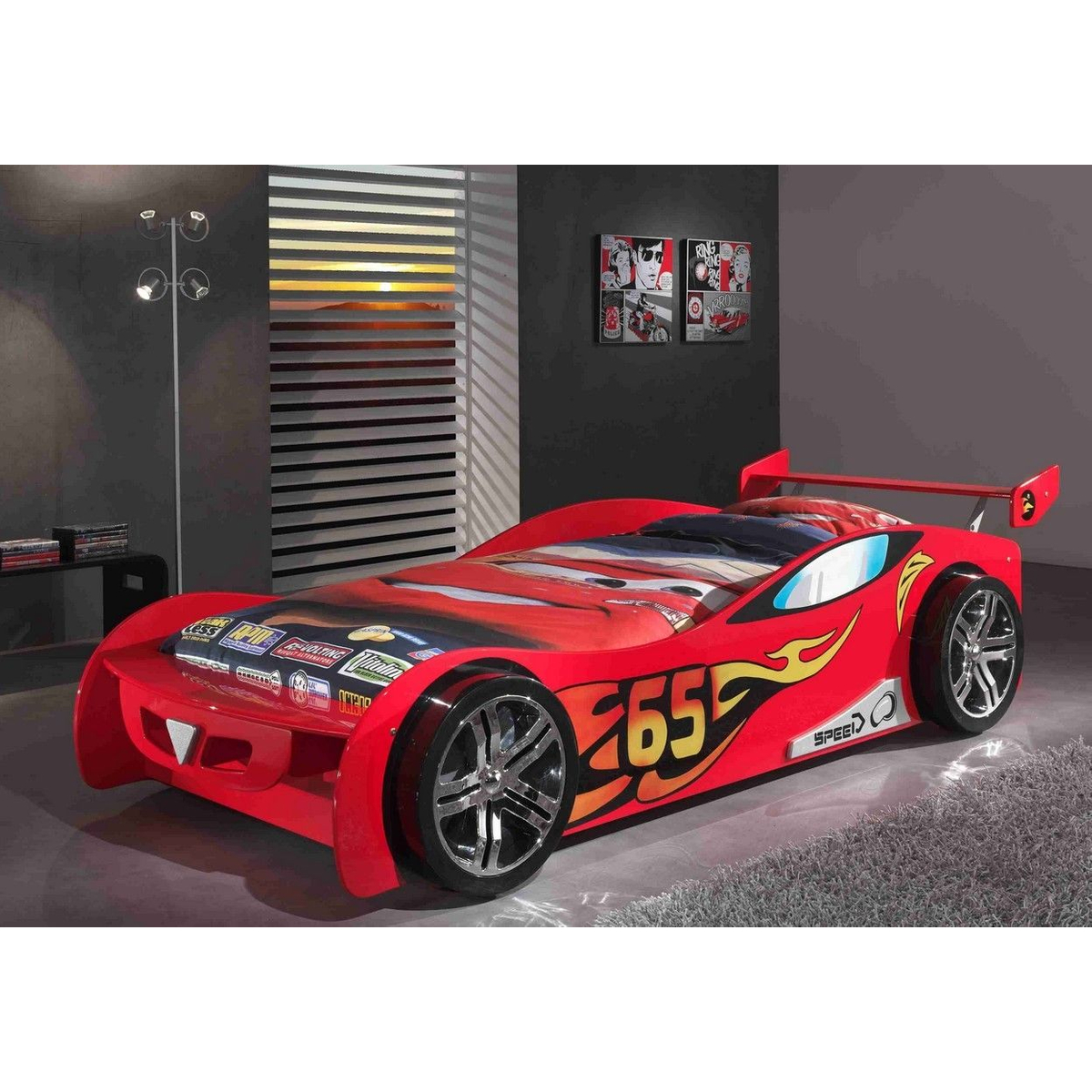 Autobed Le Mans - Rood - Kinderbed