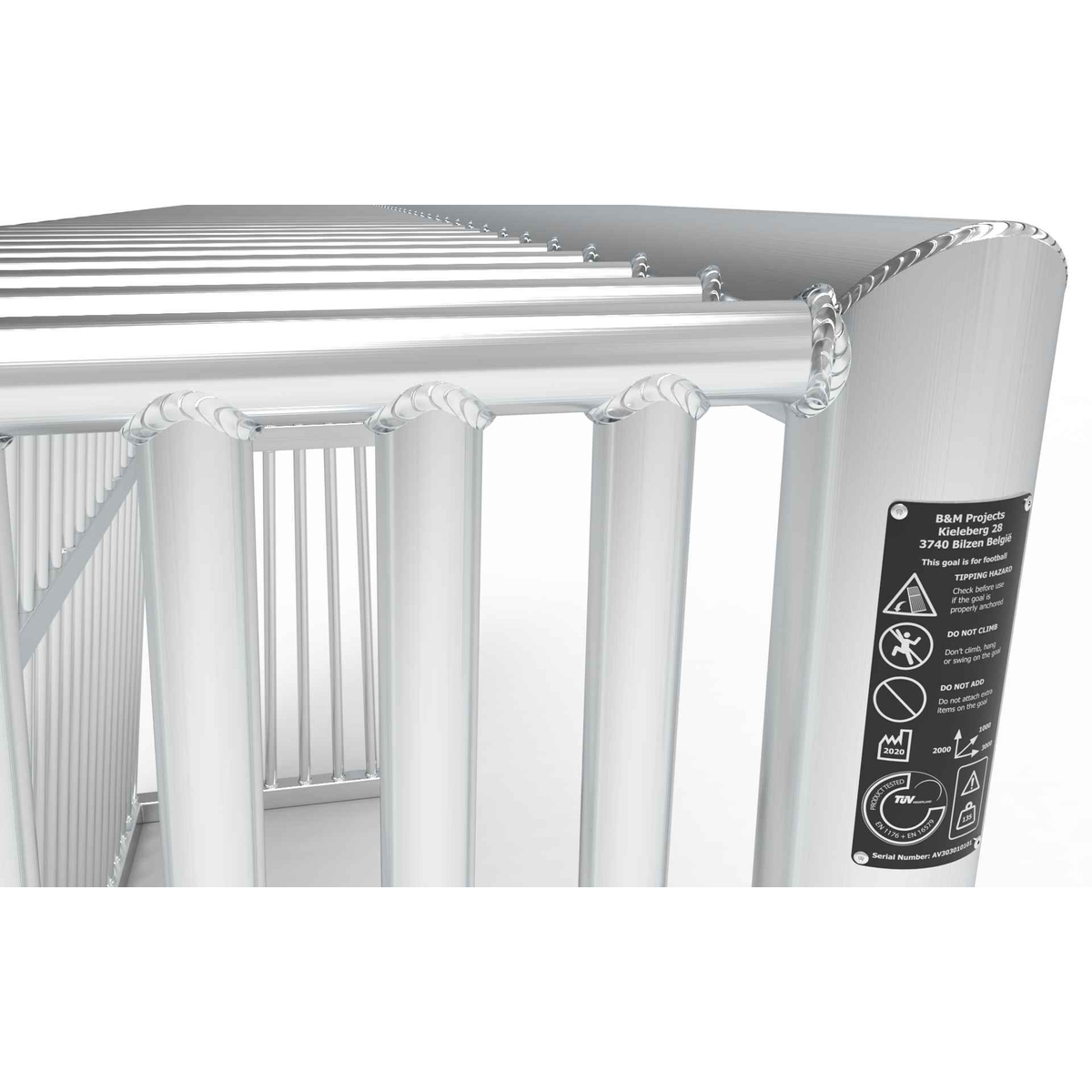 Alusport Anti-Vandaal Voetbaldoel AV303 ( 3,00 x 2,00 x 1,00 )