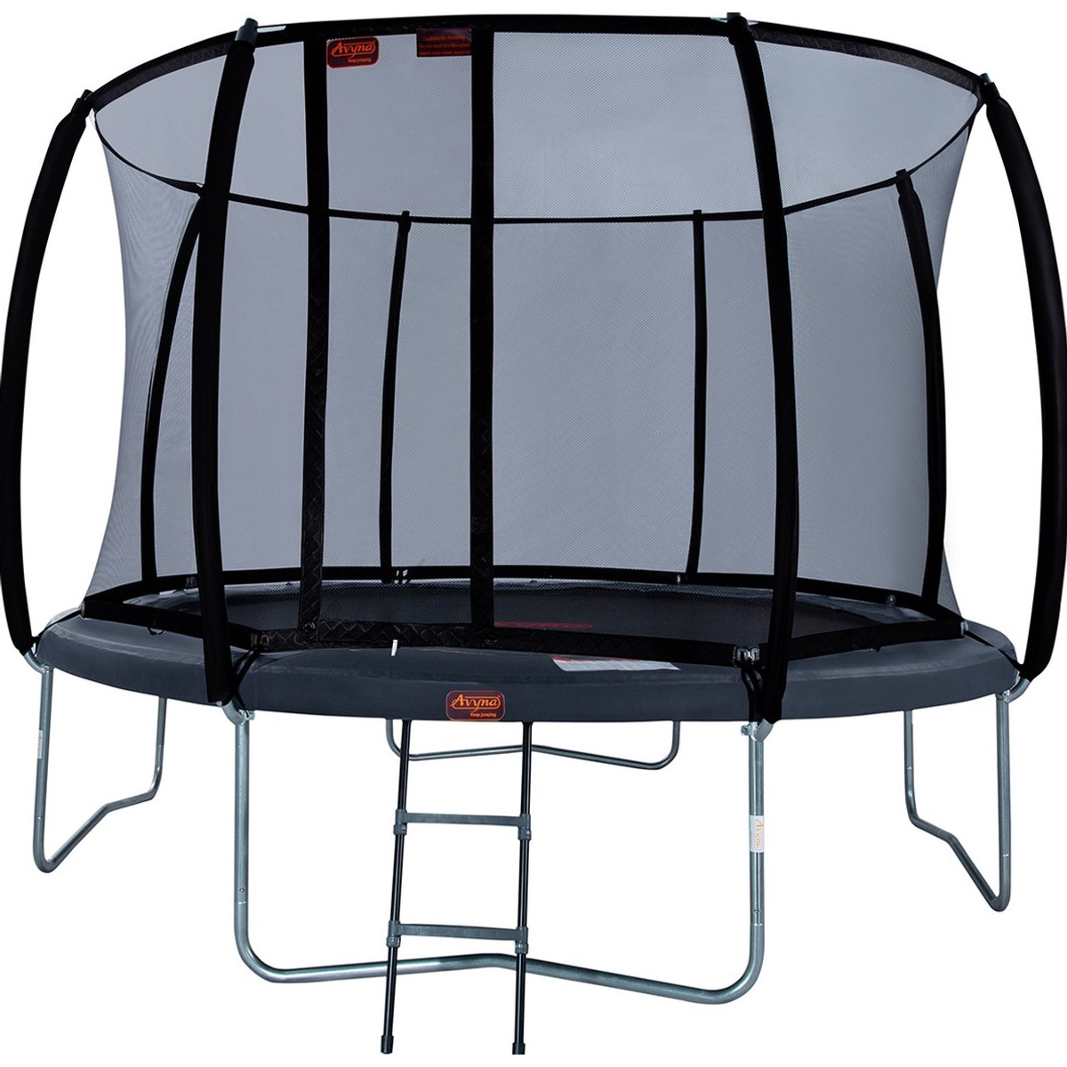 Avyna Pro-Line trampoline 14 Ã˜430 met Royal Class Veiligheidsnet & gratis trapje - HD Plus trampoline rand - Grijs
