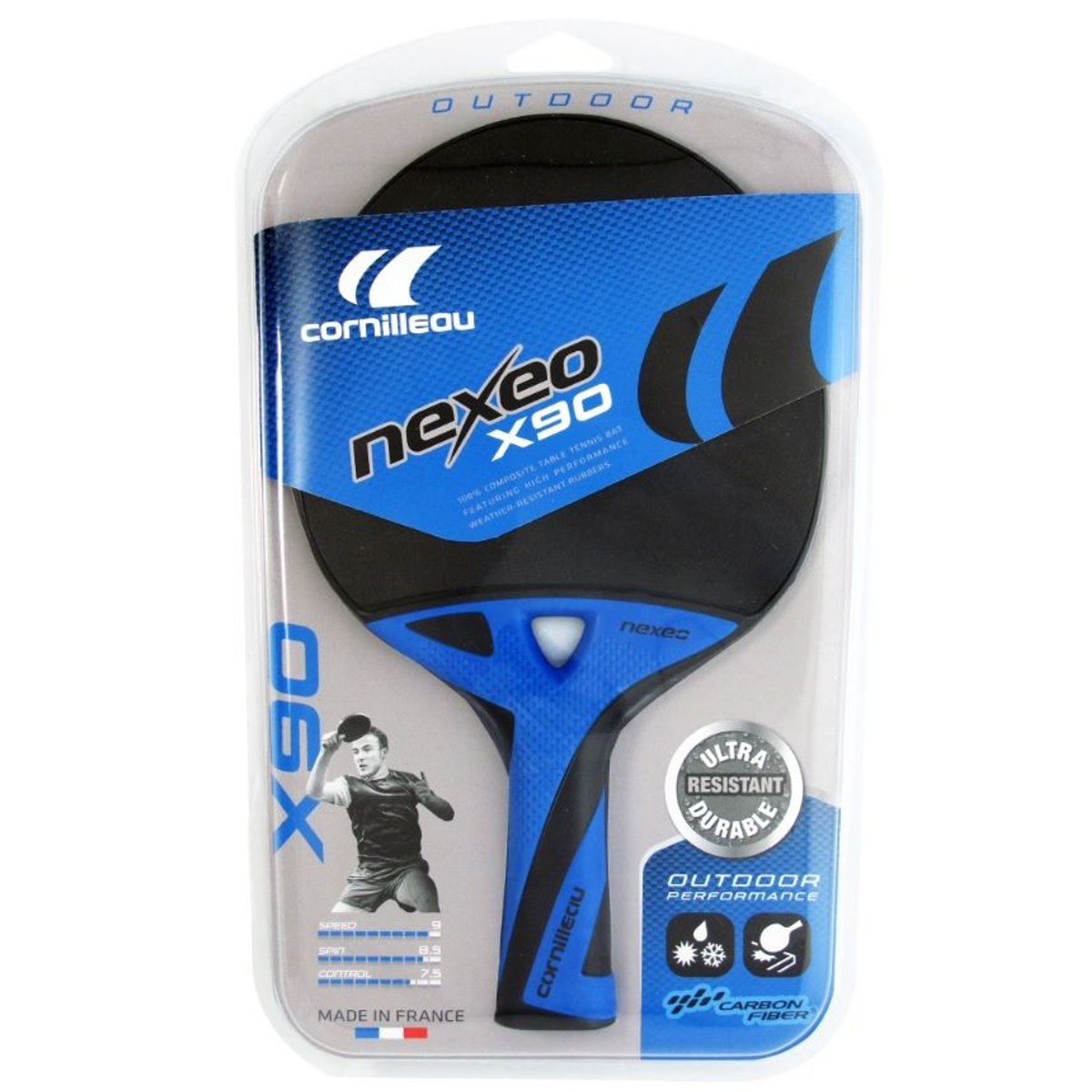 Cornilleau Nexeo X90 Carbon Outdoor Tafeltennisbat