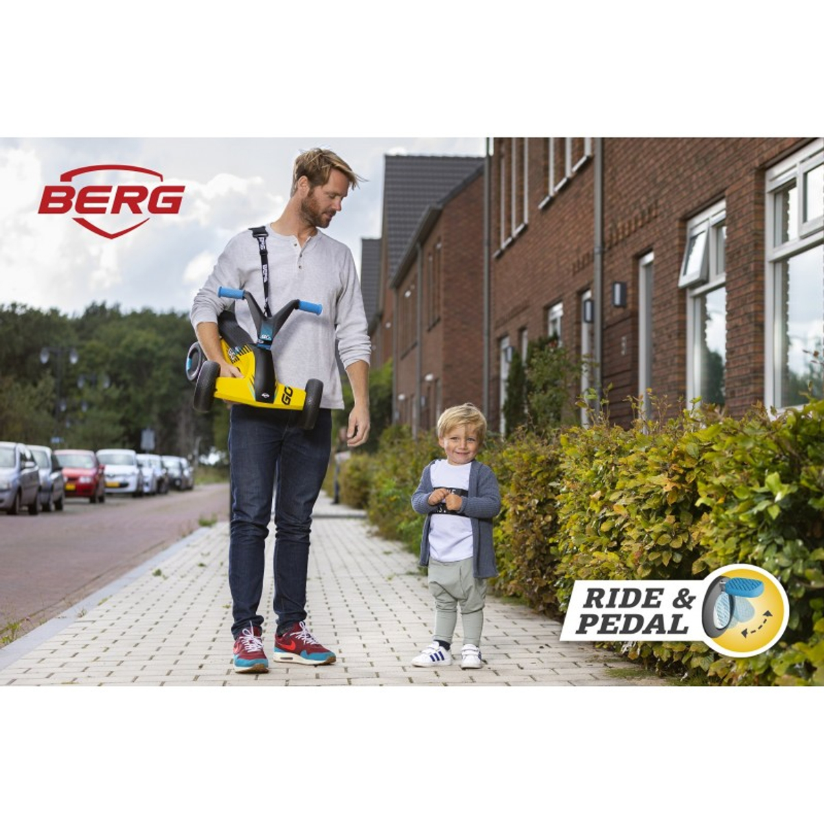  BERG Loopwagen GO² SparX Yellow - 2 in 1 - Geel