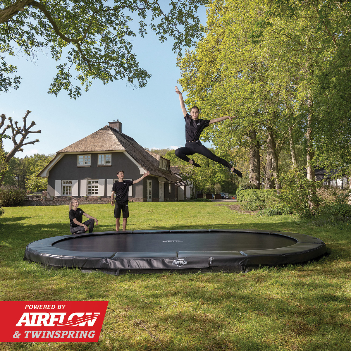 Berg Grand Elite Inground Trampoline 520 Grijs