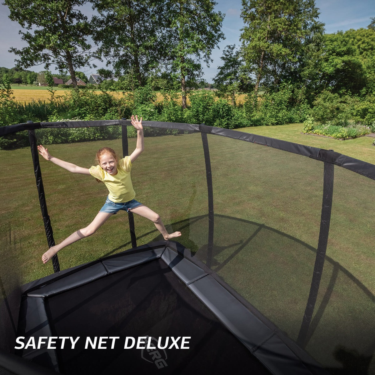 Berg Ultim Champion Inground Trampoline 330 Green + Safety Net Deluxe