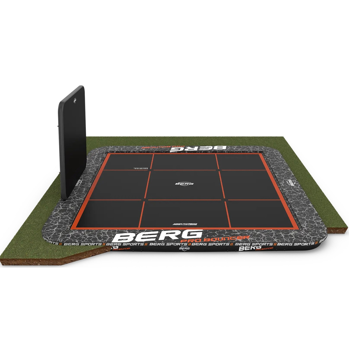 BERG Ultim Pro Bouncer Flatground Trampoline 5x5 + AeroWall