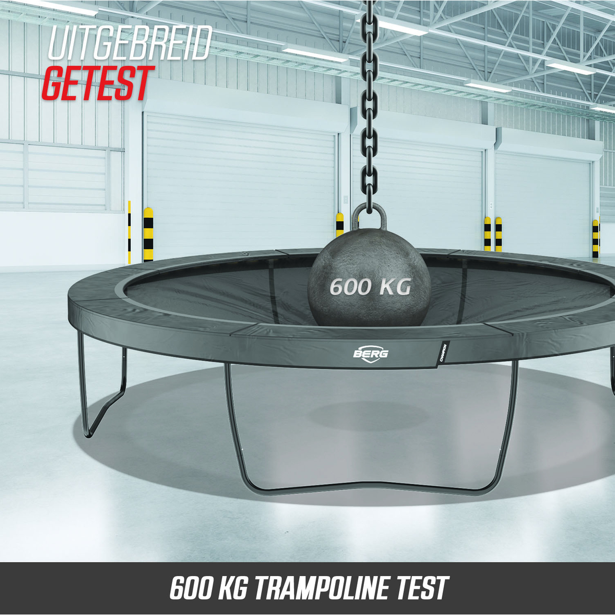 BERG Ultim Pro Bouncer Flatground Trampoline 5x5 + AeroWall