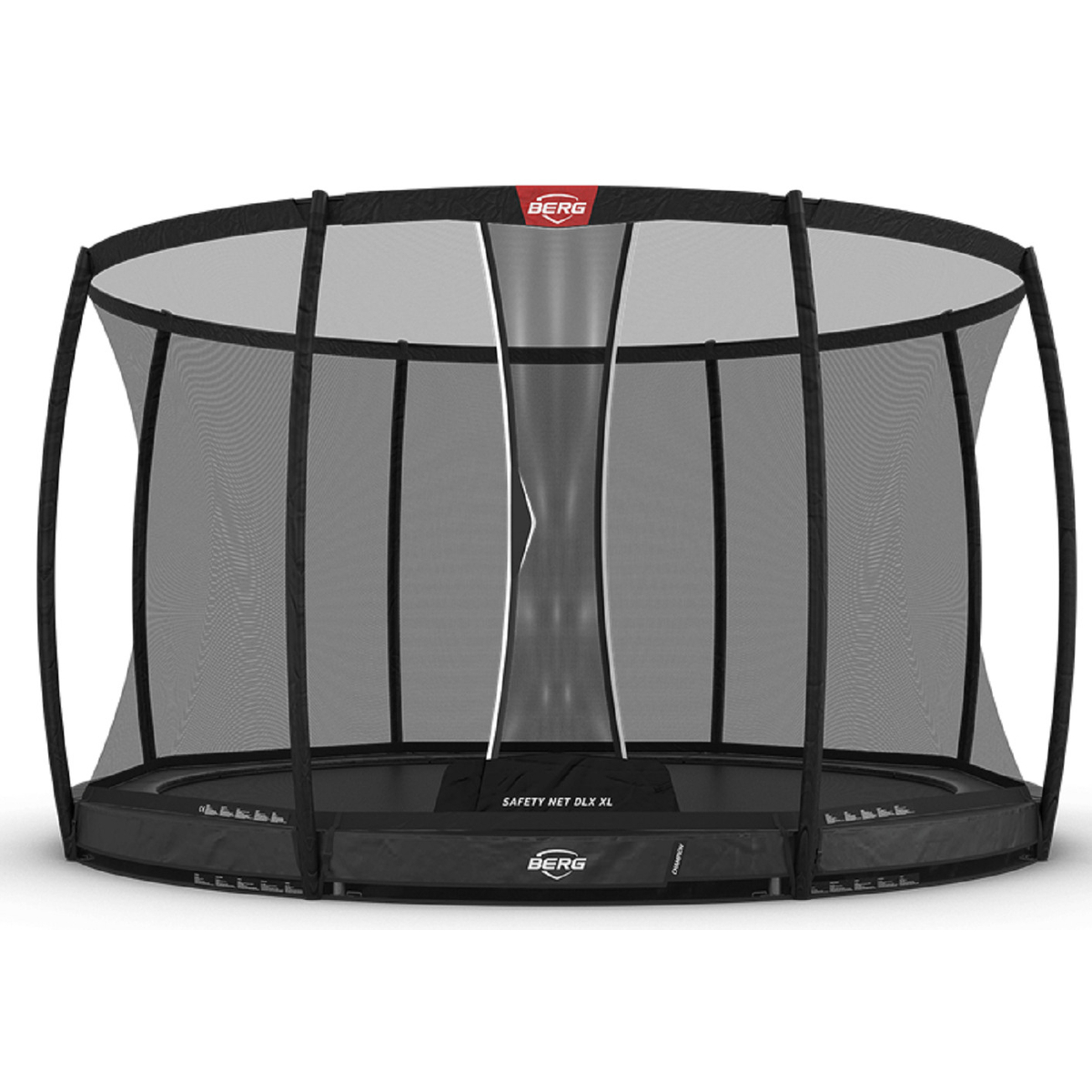 Berg Champion 430 Inground Grijs Sport Trampoline + Safety Net Deluxe Xl