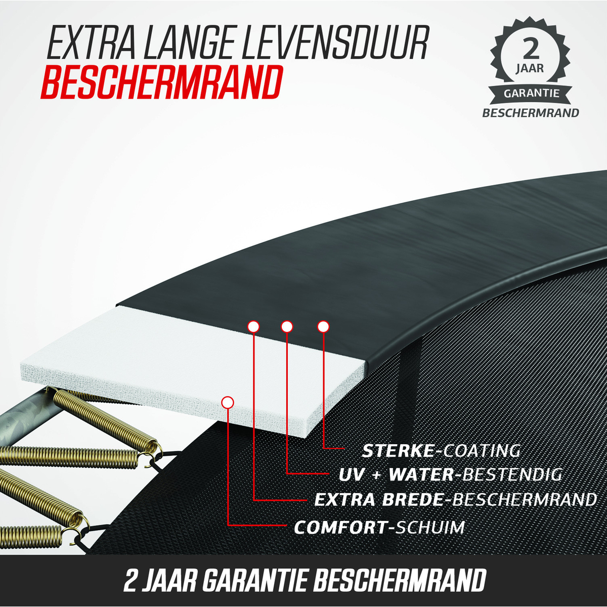 Berg Elite Inground Trampoline 430 Grijs Levels