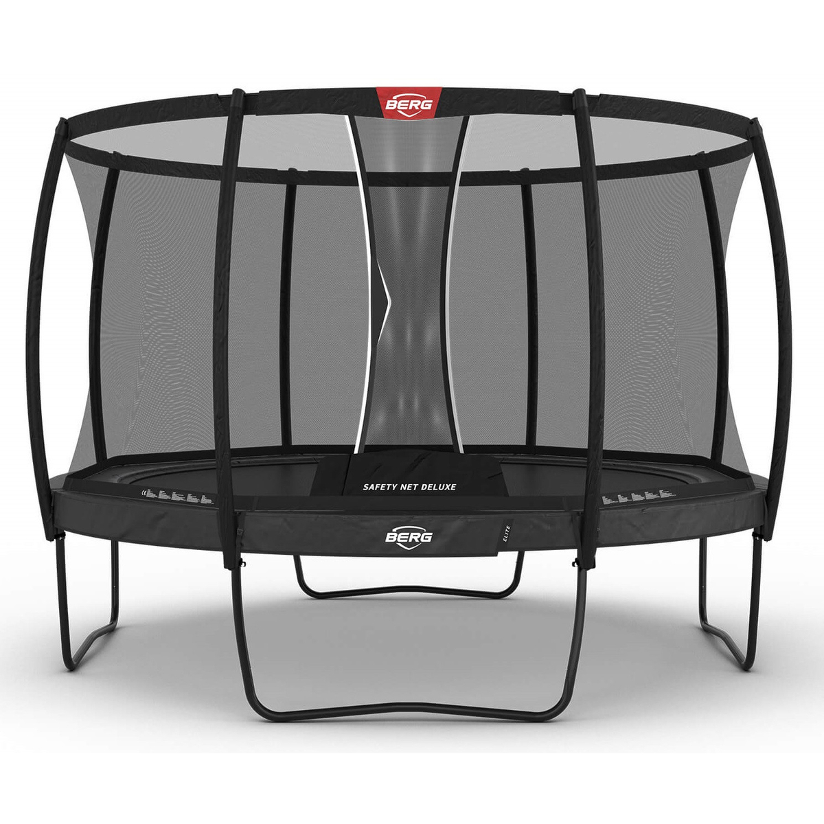 Berg Elite Trampoline 380 Grijs + Safety Net Deluxe