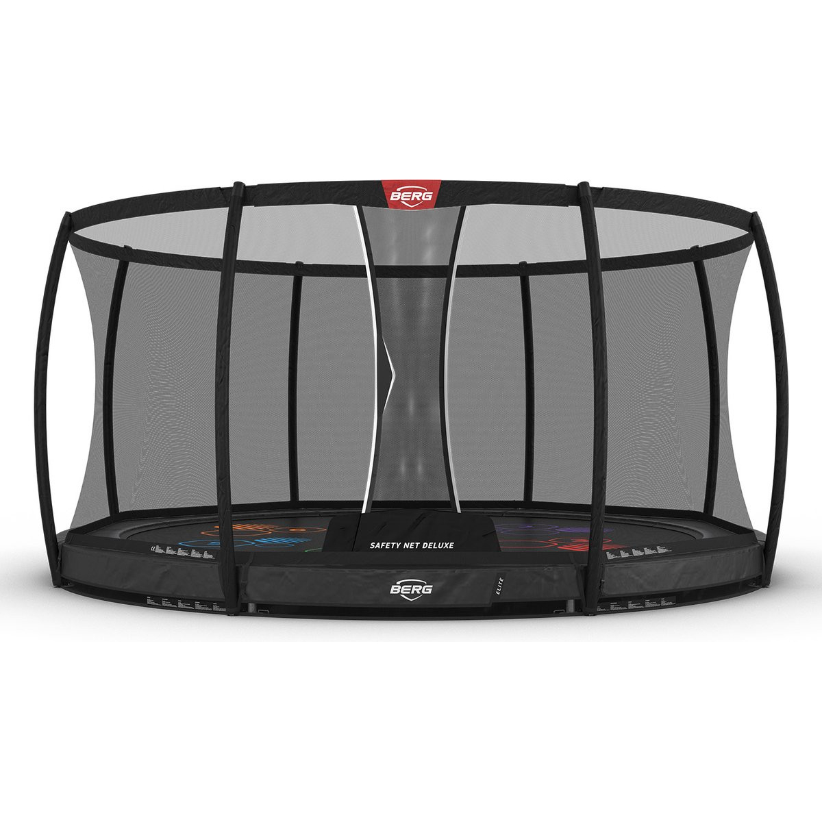 Berg Trampoline Inground Elite 430 Grijs Levels + Safety Net Deluxe