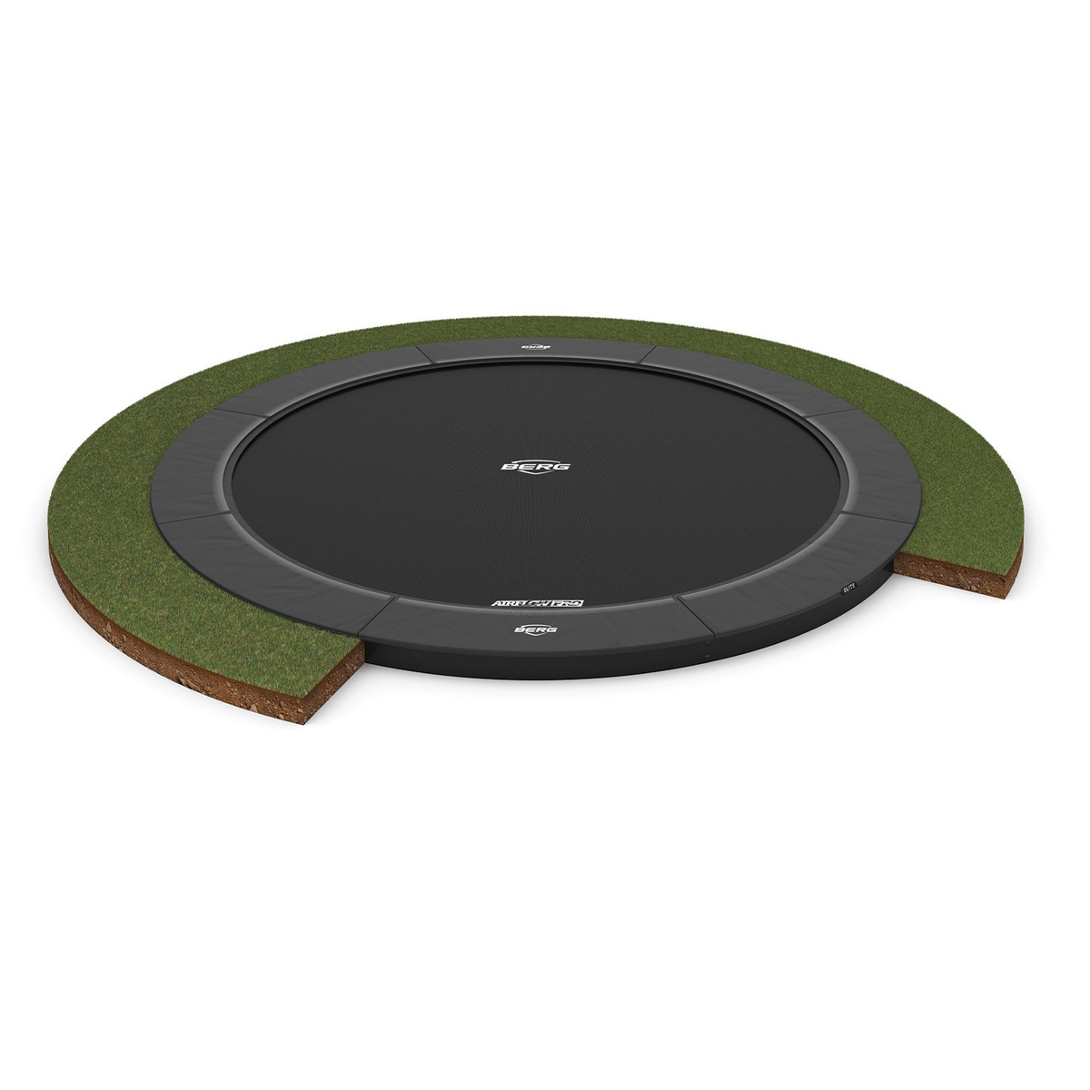 Berg Trampoline Elite Flatground 330 Grijs Airflow Pro