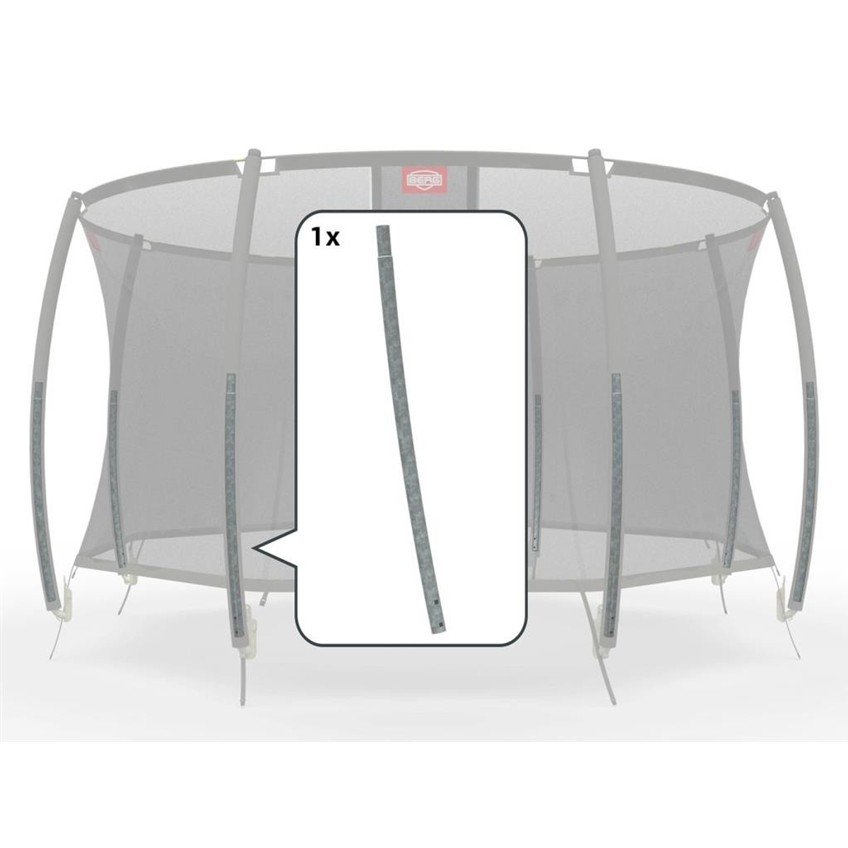 Berg Safety net T-Series - onderpaal