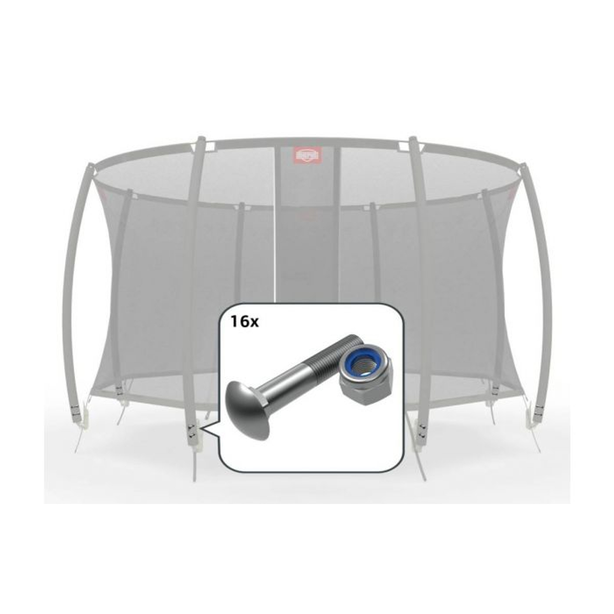 Berg Safety net T-series montageset voor klemmen