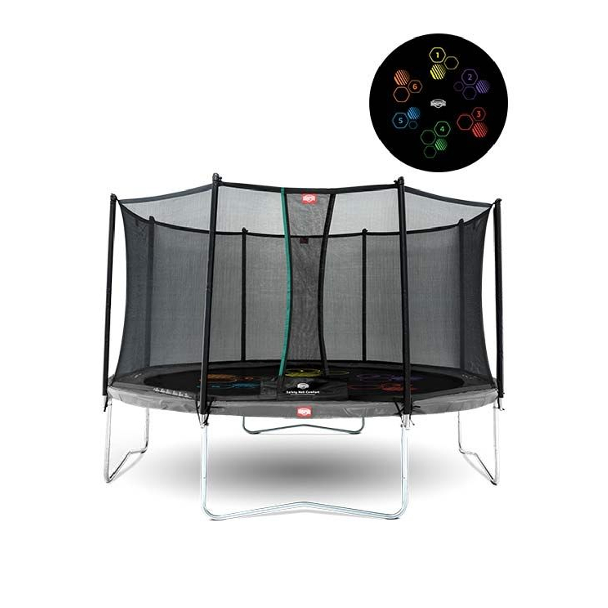 Berg Favorit 430 Grijs Levels Trampoline + Safety Net Comfort