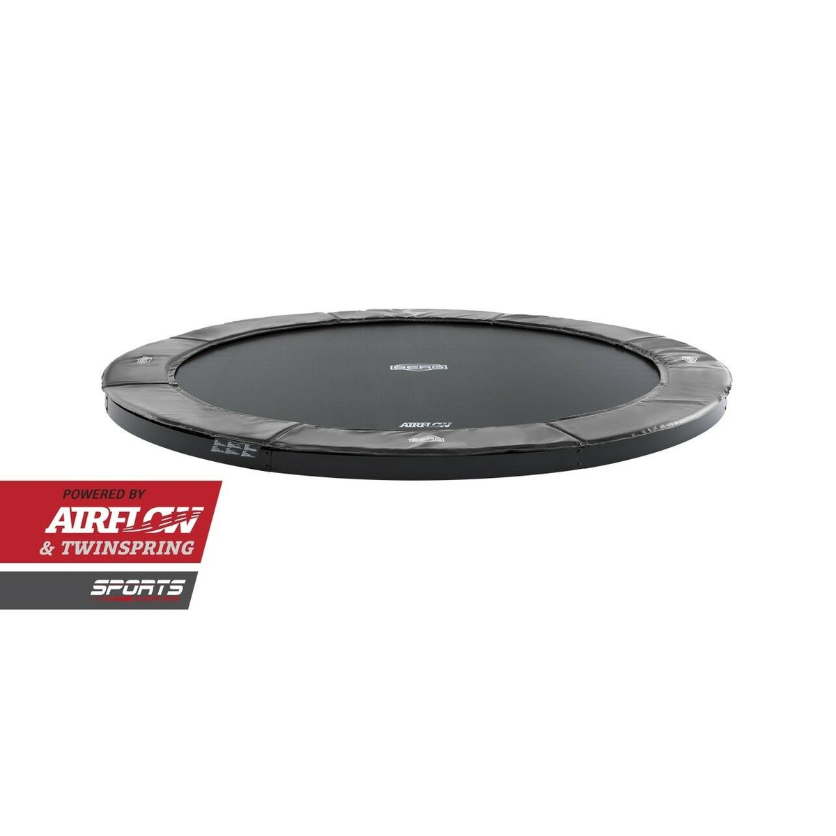 Berg Trampoline Flatground Champion 380cm Grijs Airflow Pro