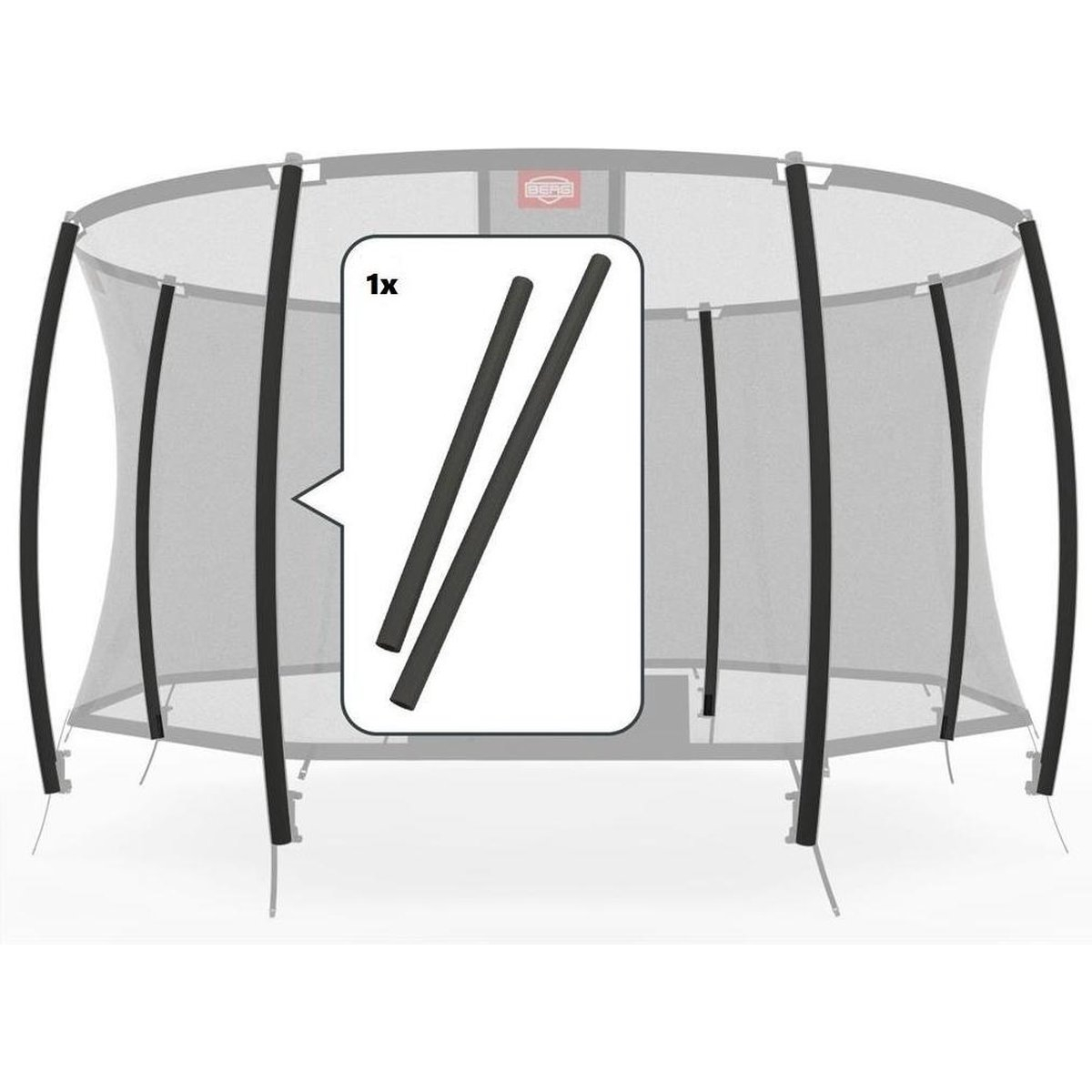 BERG Safety Net Deluxe - Set Schuimdelen (1 paal)